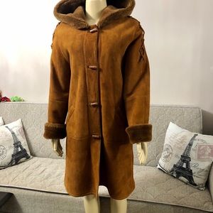 🌺🌺Revillon  Suede shearling Saks Fifth  Avenue